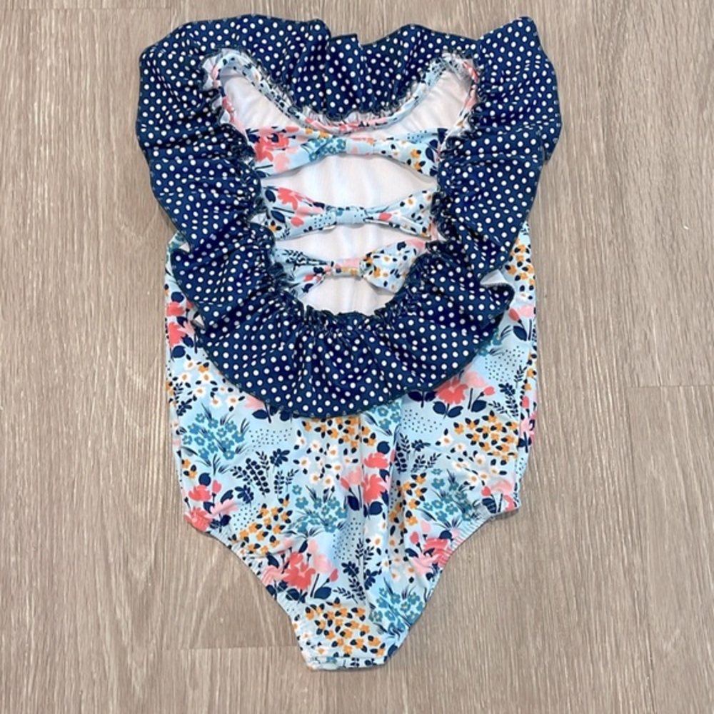 Only Little Once Evelyn Girls Dance/ Gymnastics Leotard with Bows Size 3/4T